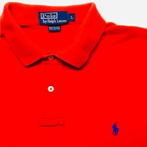 Ralph Lauren Red Polo with Navy Pony
